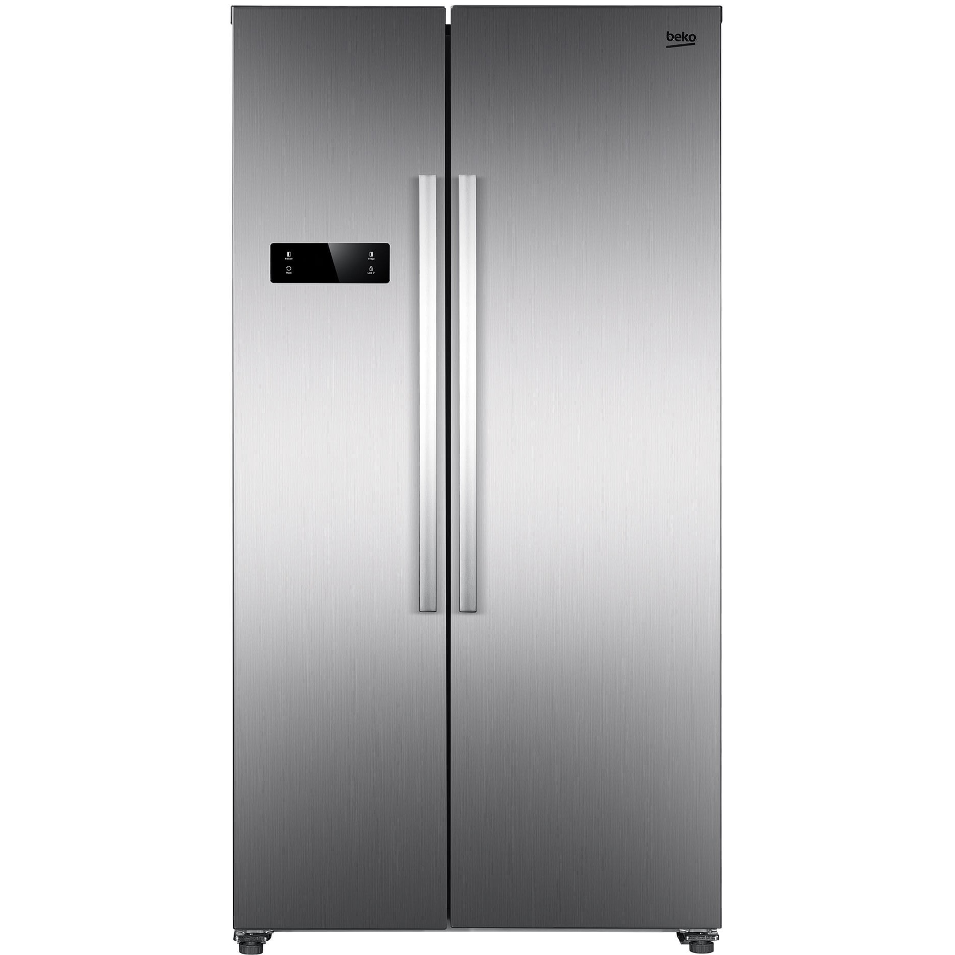 Frigider Side by side Beko GNO4331XPN, 442 l, NeoFrost Dual Cooling, Display touch, Clasa E, H 177 cm, Inox